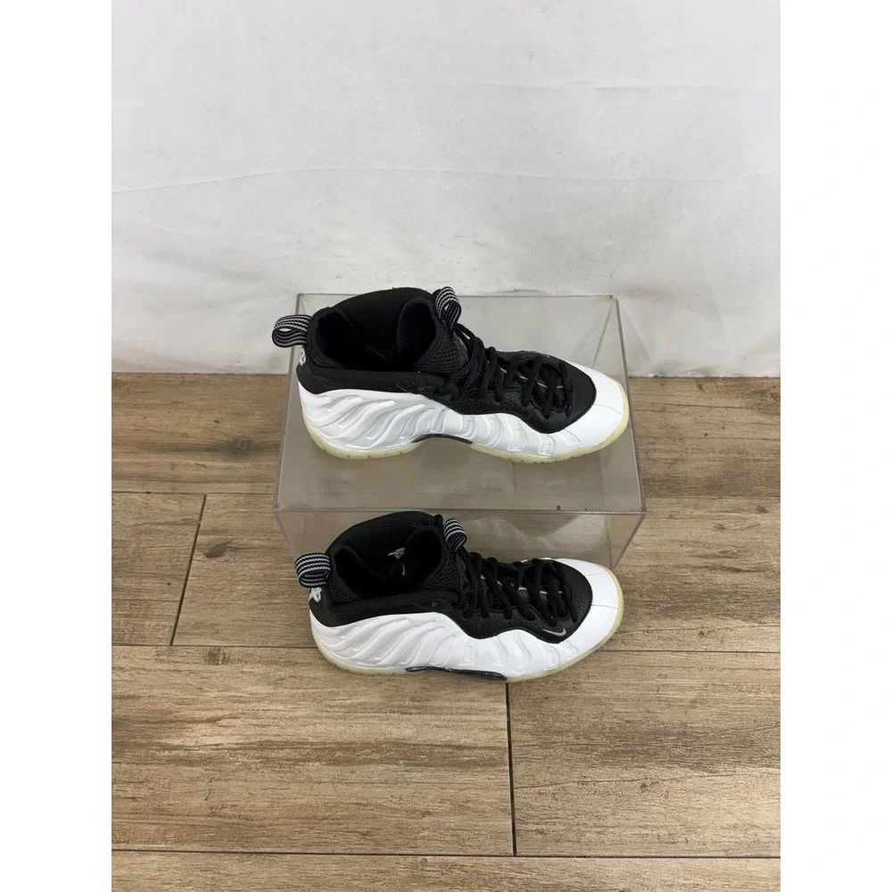 Nike Little Posite One Kids Shoes White‎ Black Basketball DV2238 100 Sz 5Y